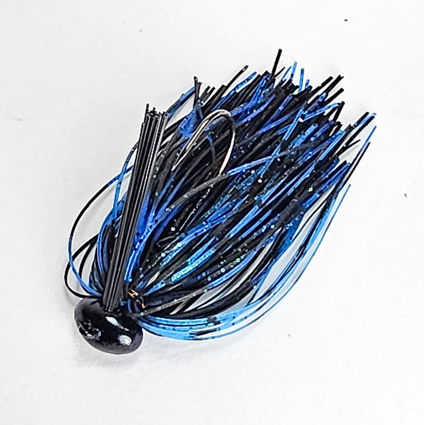 Luck-E-Strike, Finesse Football Head, Black & Red, 5 Count, Bass, Fishing  Jigs 