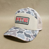 6 Panel Old School Brown Camo Hat With FBT Patch