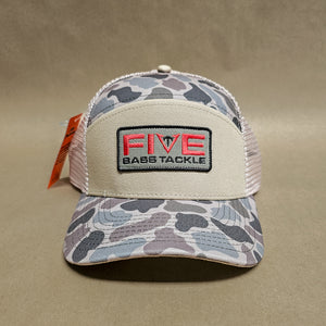 6 Panel Old School Brown Camo Hat With FBT Patch