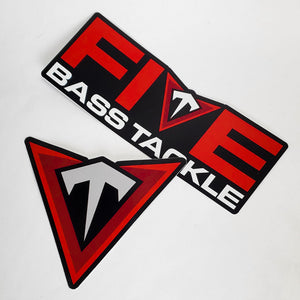 FIVE Bass Tackle Decals