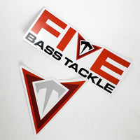 FIVE Bass Tackle Decals