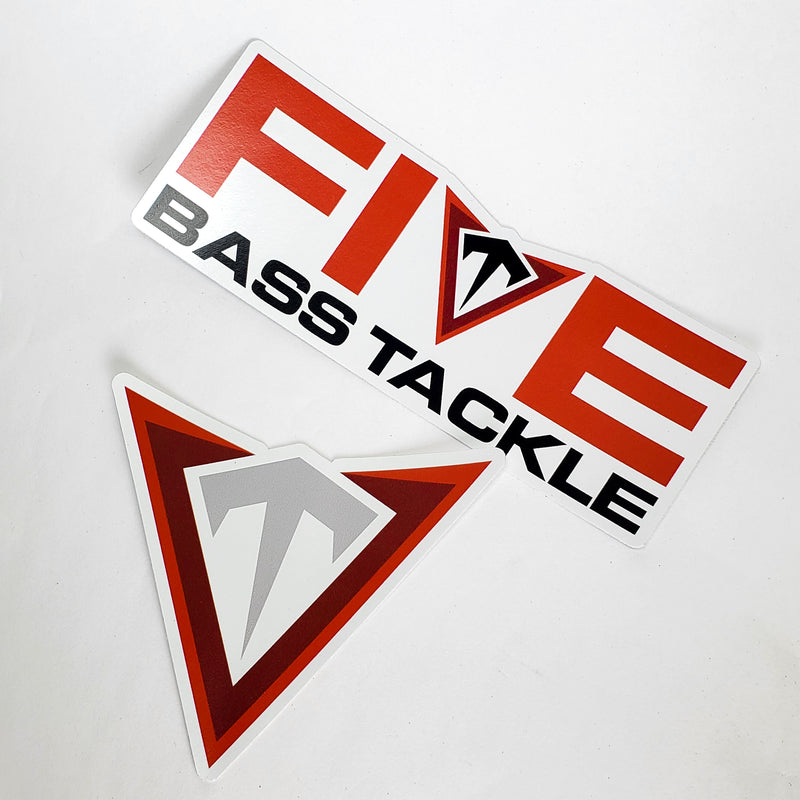 FIVE Bass Tackle Decals