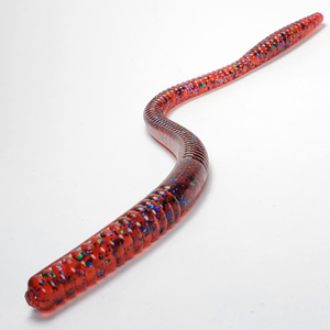 FIVE Bass Tackle SureSack Mag 8" Worm in Sangria Candy