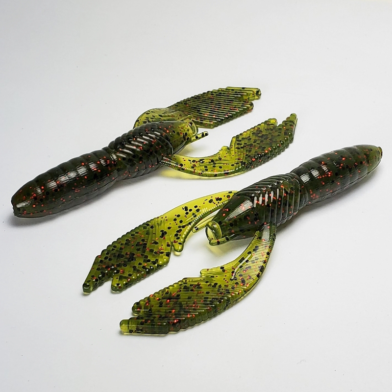 FIVE Bass Tackle Clutch Craw Fishing Lure in Watermelon Red