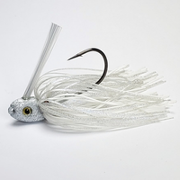 FIVE Bass Tackle Clean Sweep Swim Jig Fishing Lure in Glimmer Shad